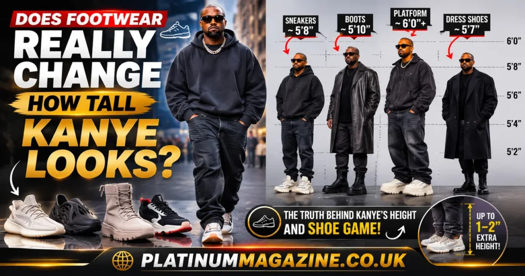 Kanye West Height: How Tall Is the Rapper and Fashion Icon Really? 2 Does Footwear Really Change How Tall Kanye Looks