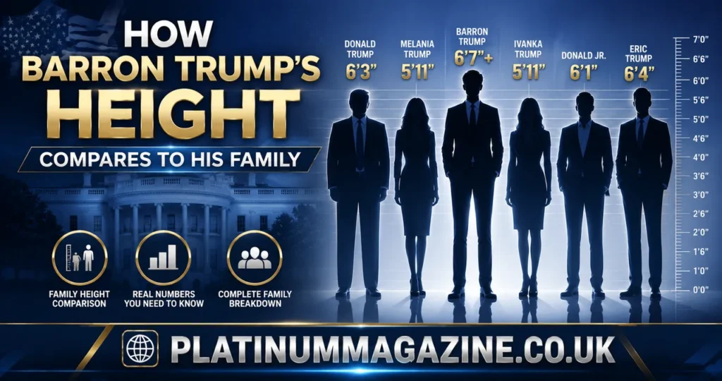 Barron Trump Height: How Tall Is Donald Trump's Son Really in 2026? 2
How Barron Trump's Height Compares to His Family