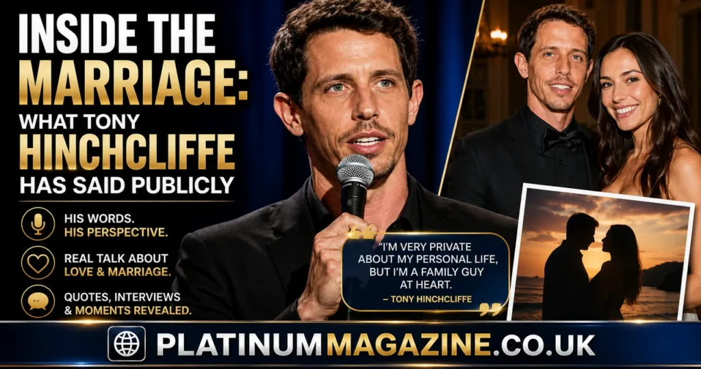 Tony Hinchcliffe Wife: The Real Story Behind the Comedian's Marriage, Divorce, and Love Life in 2026 2 Inside the Marriage What Tony Hinchcliffe Has Said Publicly